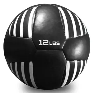 耐用的10重量选项皮革药球，用于锻炼，有氧运动，核心力量药球力量训练药球