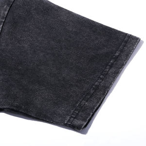 2025 Men's Acid Washed 100% Cotton <b>T</b>-<b>Shirt</b> Digital DTG Printed Heavyweight Solid Pattern Design - Product Image 4