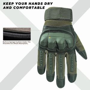 Guantes de carreras transpirables de alta calidad para motocicletas Guantes de cuero para hombre - Product Image 3