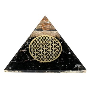 Mejor calidad superior pulido Shungite piedra preciosa orgón pirámide ecológica decorativa vacaciones decoración Navidad al por mayor - Product Image 3