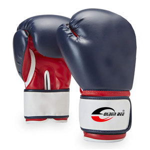 Guantes de boxeo de cuero de alta calidad a precio asequible con acolchado grueso para mayor seguridad en las sesiones de sparring y entrenamiento. - Product Image 1