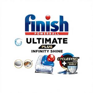 Pastillas para Lavavajillas Finish, Ultimate Plus Infinity Shine, 146 Unidades (73 x 2 Paquetes), Aroma Fresco, Elimina la Grasa Difícil - Product Image 1
