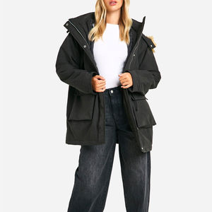 Parka d'hiver pour femme avec fermeture éclair, design imperméable, matériaux isolants légers pour une chaleur toute la journée et un look tendance - Product Image 3