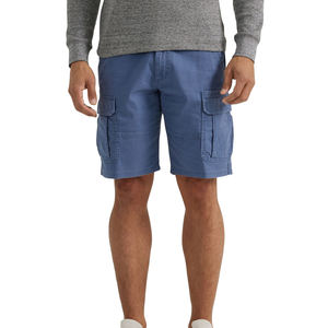 Pantalones cortos Cargo de camuflaje recortados sueltos para hombre, ropa de calle de camuflaje con dobladillo crudo con bolsillos utilitarios desgastados, 100% algodón, cintura media - Product Image 6