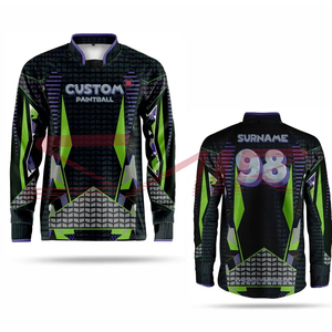 เสื้อเจอร์ซีย์เพนท์บอลแบบเป่าลมยอดนิยม สไตล์ OEM ผลิตตามสั่งสำหรับผู้ชาย พร้อมโลโก้แบบกำหนดเอง สำหรับใช้งานกลางแจ้ง - Product Image 4