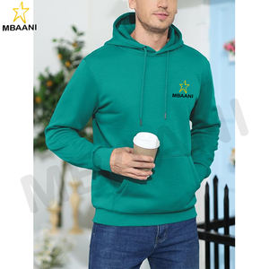 เสื้อฮู้ดดี้สีเขียวมรกตสำหรับผู้ชายและผู้หญิง - Product Image 2