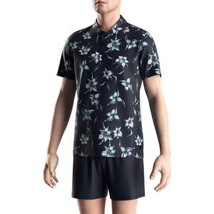 Venta al por mayor de secado rápido botón flor sublimación camisa pareja ropa de playa Estilo Hawaiano camisas - Product Image 5