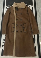 Blouson Bomber Homme Grande Taille Personnalisé avec Col Rabattable, en Peau de Mouton Véritable Écologique de Haute Qualité (Modèles A2 B3)