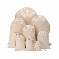 Sacs en mousseline de coton recyclé écologiques sur mesure avec cordon et logo OEM ODM, réutilisables pour emballage cadeau et bijoux, vente en gros
