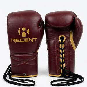 Genuine Leather Waterproof Boxing <b>Gloves</b> for Adults Bestseller Muay Thai Sparring Training with Thick Padding Protection Hand Gr - Product Image 1