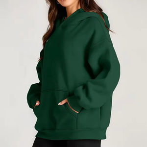 Nouveautés légères, sweats à capuche en polaire pour femmes grandes tailles, manches longues, vêtements d'extérieur, sweats à capuche pour femmes - Product Image 4