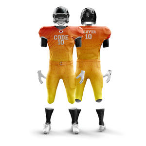 Uniforme de Fútbol Americano Personalizado de Primera Calidad, Manga Corta, Transpirable, Tallas Grandes, 100% Poliéster, Conjuntos a Bajo Precio, CÓDIGO - Product Image 5