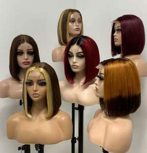 Peluca de Cabello Humano 100% Virgen Vietnamita, con Encaje Completo, Sin Pegamento, Doble Trama, Cutícula Alineada, Estilo Bob Largo, Venta al Por Mayor a Precio Económico - Product Image 5