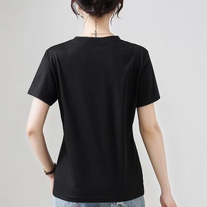 Vêtements de sport de gymnastique 100% coton avec logo personnalisé T-shirt et hauts pour femmes T-shirt uni de haute qualité pour hommes - Product Image 6