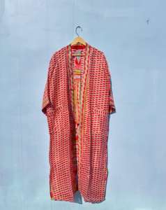 Kimono indien en soie fait à la main pour les femmes Casual Beach and Lounge Wear Women's Robe-ODM Supply - Product Image 5