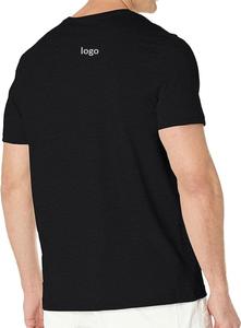 T-shirts pour hommes Modèle personnalisable léger 100% coton avec motif solide Grandes tailles Lavage en machine Bangladesh - Product Image 4