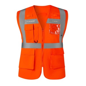 <b>Hi</b> <b>Vis</b> Reflective LED Flash <b>Running</b> Safety Vest High Visibility Polyester Traffic Security Clothing Customizable Logo Support - Product Image 5