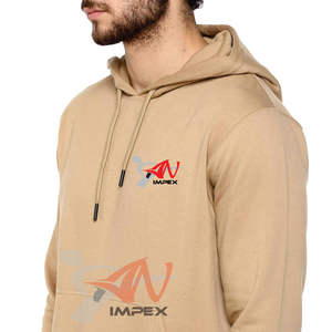 เสื้อฮู้ดดี้พิมพ์โลโก้คุณภาพสูงสำหรับผู้ชาย กันน้ำ ป้องกันขนร่วง ผลิตจากผ้าฟลีซ ปรับแต่งได้ - Product Image 3