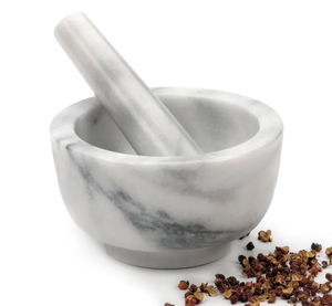 Mortero y Maja de mármol de calidad estándar, herramienta para hierbas y especias, utensilios de cocina, artículos de uso diario de mármol blanco Real, artículo al por mayor - Product Image 3