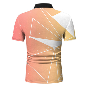 T-shirt polo en coton de luxe pour hommes à manches courtes impression personnalisée broderie logo coupe ajustée décontracté classique Pima Polo Tee - Product Image 2