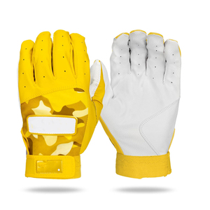 Breathable Stretch Fabric Pro <b>Baseball</b> Softball Batting <b>Gloves</b> Synthetic Leather Palm Adjustable Strap <b>Baseball</b> <b>Gloves</b> - Product Image 2