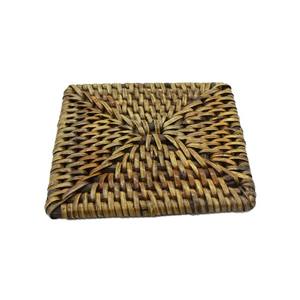 Square Hand Woven Jute Flax Oval Wicker Drink <b>Coaster</b> Cup <b>Coasters</b> Dining Table Mat <b>Heat</b> Resistant Holder Tea <b>Coaster</b> Pieces - Product Image 6