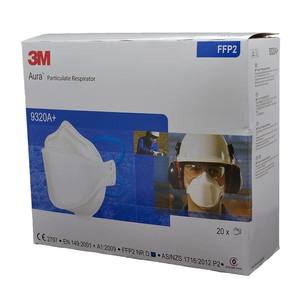 Respirateur jetable 3M 9320A + P2/FFP2 5 couches de conception à pli plat anti-poussière confortable et fiable Protection respiratoire - Product Image 6