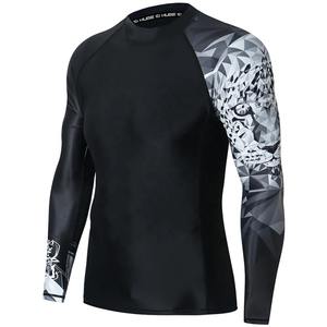 เสื้อต่อยมวยแบบไทย BJJ rash GUARD สำหรับต่อสู้ออกแบบโลโก้ได้ตามที่ต้องการ - Product Image 1