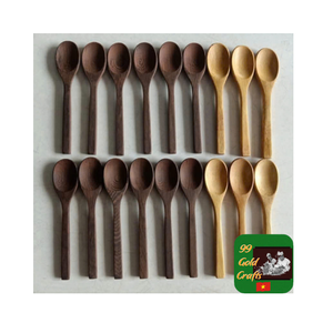 Cuchara de madera hecha a mano para cocinar, revolver y servir, hecha a mano con madera natural, utensilios de cocina duraderos y ecológicos - Product Image 5
