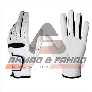 Gants de golf en cuir de mouton véritable pour hommes, équipement de sport souple et respirant avec poignées Vente en gros OEM - Product Image 4