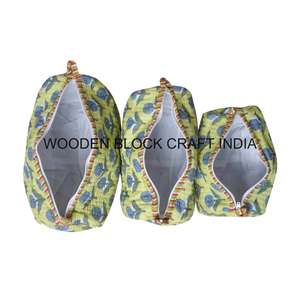 Custom Logo Waterproof Bohemian Tassel Zipper Closure Cotton Fabric Eco-Friendly Fashion Trend Travel Makeup Cosmetic - Product Image 6