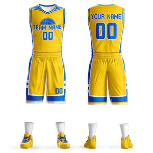 New Style OEM Design <b>Basketball</b> Uniforms Hot Selling <b>Basketball</b> Wear <b>Kids</b> Quick Dry Sublimated <b>Basketball</b> Uniform Set - Product Image 1