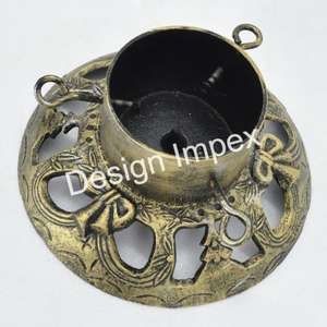 Support d'arbre de Noël de Style Floral peint à la main en fonte d'approvisionnement en vrac nouveau support d'arbre de Noël réglable en hauteur incroyable d'Inde - Product Image 5