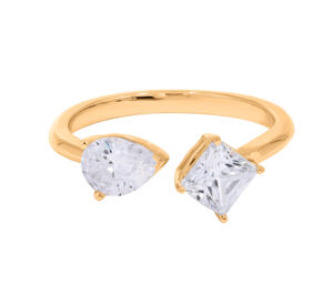 Vente en gros 1.60 ct taille coussin et coupe poire diamant cultivé en laboratoire 2 bague de fiançailles en or massif et argent 925 pour elle - Product Image 6