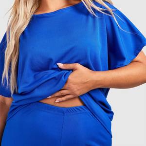 Conjunto de Yoga de 2 Piezas para Mujer, Ecológico, Transpirable, de Secado Rápido, Spandex/Poliéster, Camisetas y Pantalones Cortos Casuales, Traje de Entrenamiento - Product Image 6