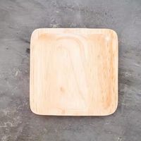 Crescent Crafts Plat et assiette de service en bois lisse et écologique Vaisselle de tous les jours durable