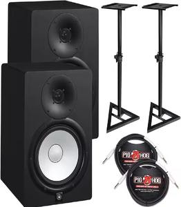 Par de Monitores de Estudio Activos HS8 8 con Soportes y Audífonos - Product Image 1