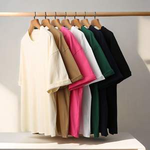 Fabricantes de OEM 100% algodón 270G peso pesado impreso logotipo de la marca de talla grande camiseta informal para hombres - Product Image 4