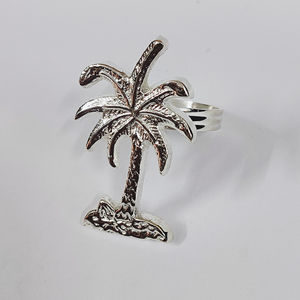 Servilletero de plata moderno con esmalte para hotel y restaurante servilletero de forma ovalada con color plateado para decorar la mesa del hogar - Product Image 4