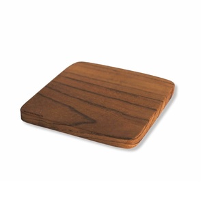 Posavasos cuadrados de madera de nogal de alta calidad, esteras y almohadillas de madera Natural hechas a mano, precio al por mayor para tazas calientes - Product Image 4