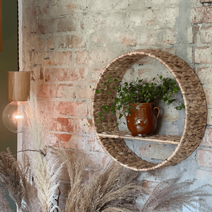 Braided Circle <b>Wall</b> <b>Shelves</b> Basket Wicker Water Hyacinth Storage Basket Hanger From King Craft Viet <b>Wall</b> <b>Shelf</b> - Product Image 2