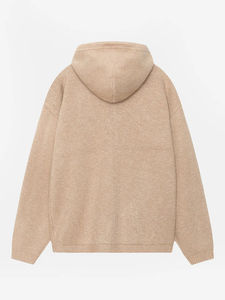 เสื้อฮู้ดเทอร์รี่โอเวอร์ไซส์ผ้าฝ้ายผ้าฟลีซหนาเปิดไหล่ว่างเปล่าออกแบบได้ตามต้องการ - Product Image 6