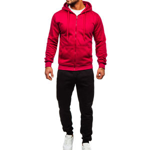 Vente en gros de survêtements de sport d'hiver pour hommes, vêtements de gym 2 pièces, jogging décontracté, respirant, imprimé, grande taille - Product Image 3