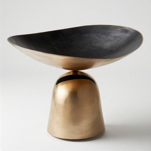 RoyalDine Brass Bowl Charm Imperial Majesty Bol de service en émail à la feuille d'or royal fabriqué à la main Symbole du luxe et de la grâce intemporels - Product Image 5