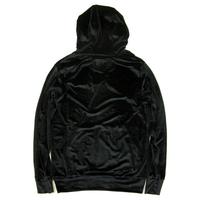 Survêtement unisexe en velours à capuche personnalisé avec logo, deux pièces, coupe oversize, style streetwear sportif, vente en gros