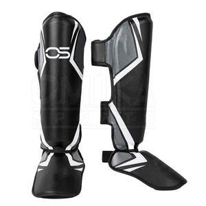 2024 professionnel personnalisable Logo multicolore cuir de vachette protège-tibia adulte Fitness sécurité accessoire d'entraînement - Product Image 1