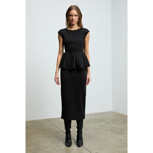 GRIMELANGE TALINDRA Women's <b>Midi</b> Length Front Pensli Back Deep <b>Slit</b> Detail Pencil <b>Skirt</b> - Product Image 1