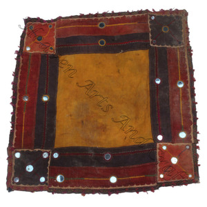 Decoración Bohemia Afgana para el Hogar, Arte de Parches con Cuentas Banjara Afgano, Bordado Vintage Indio Kutch, Trabajo de Espejo Bordado Antiguo - Product Image 6