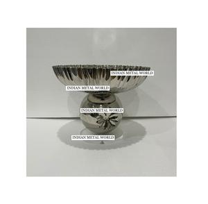 Bonbons en métal argenté de la plus haute qualité Desserts bol de service bol de Design moderne pour les mariages occasions spéciales bols à chocolat - Product Image 1