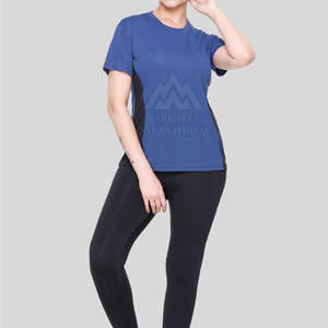 เสื้อยืดออกกำลังกายผู้หญิง MOQ ต่ำ สำหรับขายออนไลน์ แห้งเร็ว ใส่สบาย - Product Image 2